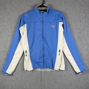 North Face Jacket Women's Medium Flight Series Windstopper Blue Full Zip Lined